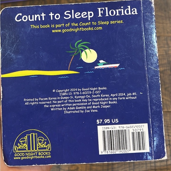 Count To Sleep Florida Kids Board Book - Picture 2 of 2